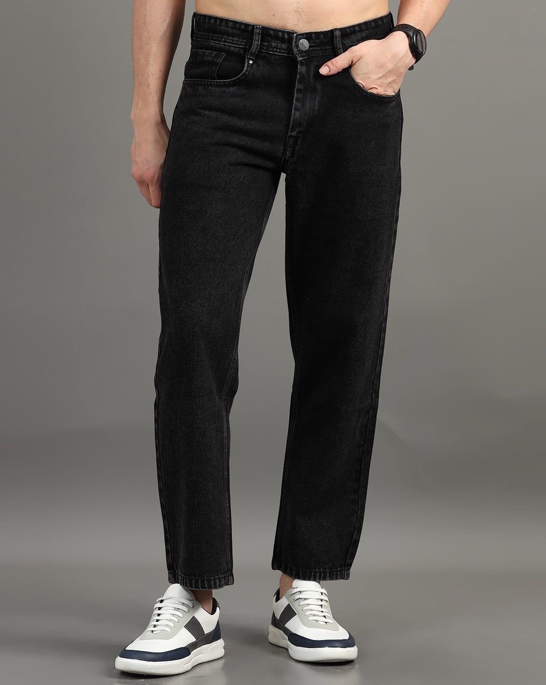 Buy Charcoal Jeans for Men by KOLOR FUSION Online | Ajio.com
