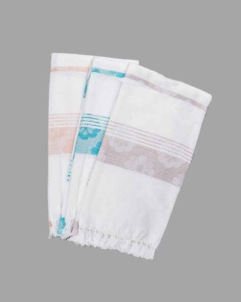 Pack of Floral Print Bath Towel