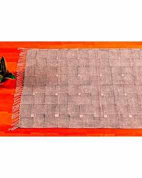 Printed Handmade Cotton Rug 3'x 5'-image-12