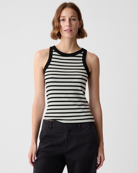 Gap Modal Ribbed Halter-Neck Sleeveless Top