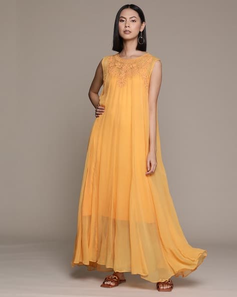 Solid Dress with Inner