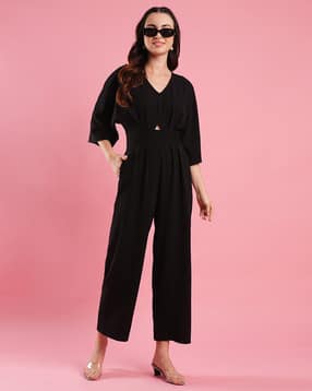 globus Women V-Neck Jumpsuit with Insert Pocket-picture-13