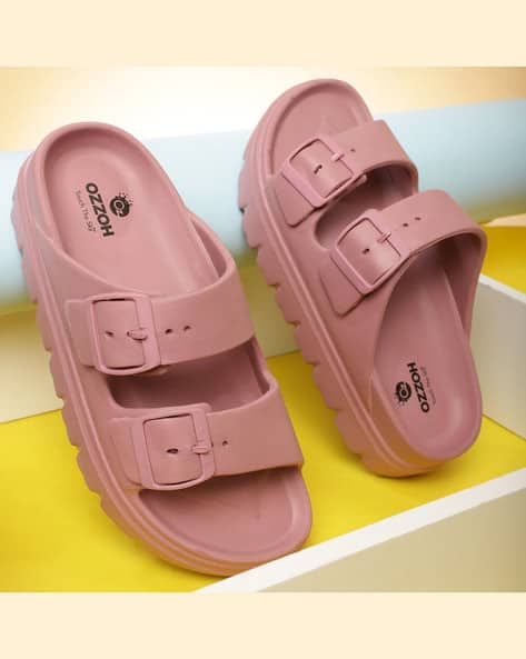Buy Pink Flip Flop Slippers for Women by OZZOH Online