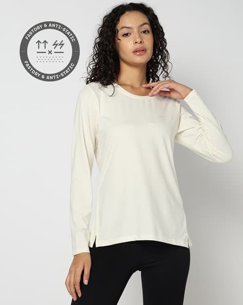 PERFORMAX Women Logo Print Regular Fit Round-Neck T-Shirt