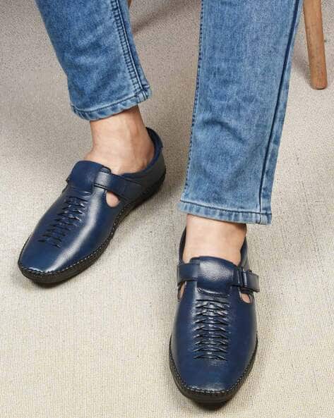 Men Fisherman Sandals with Velcro Closure - Main Image