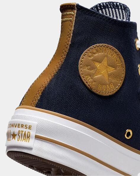 Dark Root Converse Blue And Brown Leather Buy Blue Sneakers For