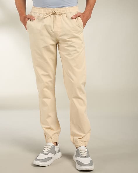 Men Joggers with Drawstring Waist