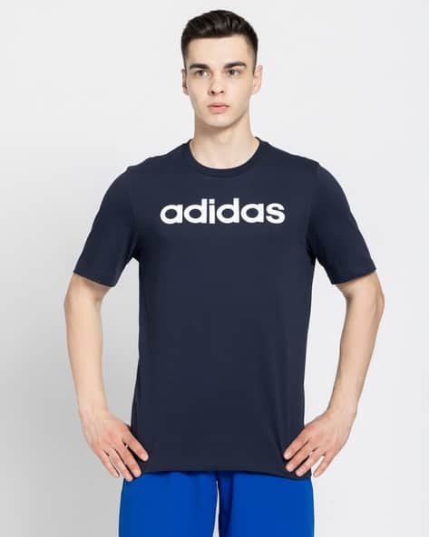 Men Club 3Str Brand Print Regular Fit Tennis Crew-Neck T-Shirt