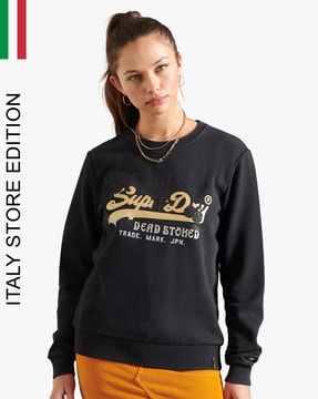 Superdry crew neck sweatshirts on sale