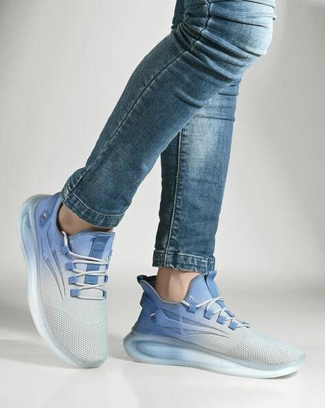 ARBUNORE Men Ombre Print Low-Top Lace-Up Casual Shoes