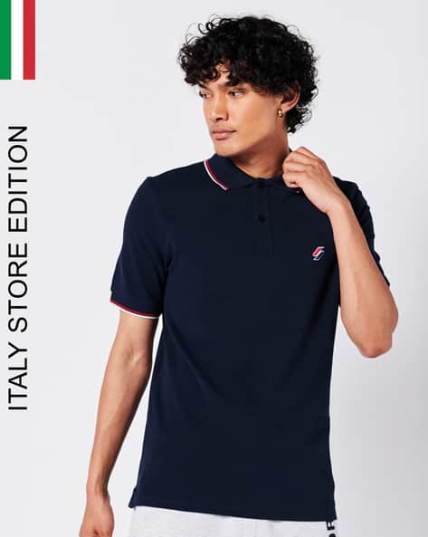 SUPERDRY Code Essential Relaxed Fit Polo T-Shirt