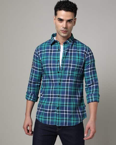 Men Checked Regular Fit Shirt