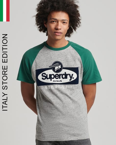 SUPERDRY Vintage CL Raglan Relaxed Fit Crew-Neck T-Shirt