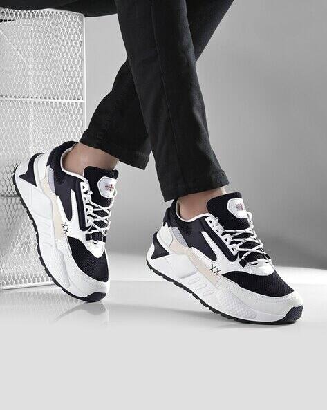 ARBUNORE Men Panelled Low-Top Lace-Up Shoes