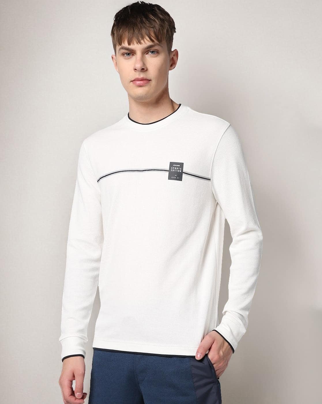 Buy Off-White Sweatshirt & Hoodies for Men by Teamspirit Online