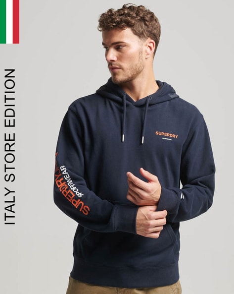 Sportswear Logo Print Loose Fit Hoodie