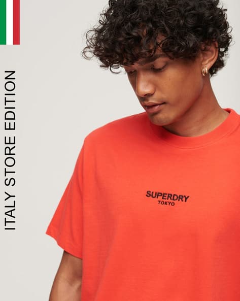 Buy Orange Tshirts for Men by SUPERDRY Online - Main Image