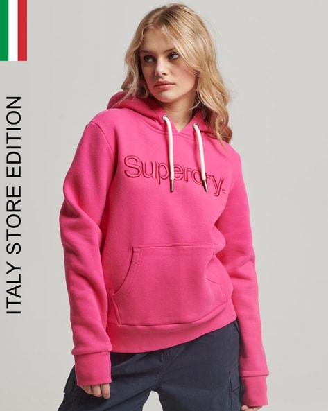 Buy Raspberry Pink Sweatshirt Hoodies for Women by SUPERDRY Online Ajio