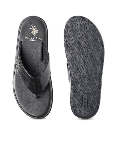 Buy Black Flip Flop Slippers for Men by U.S. Polo Assn. Online Ajio