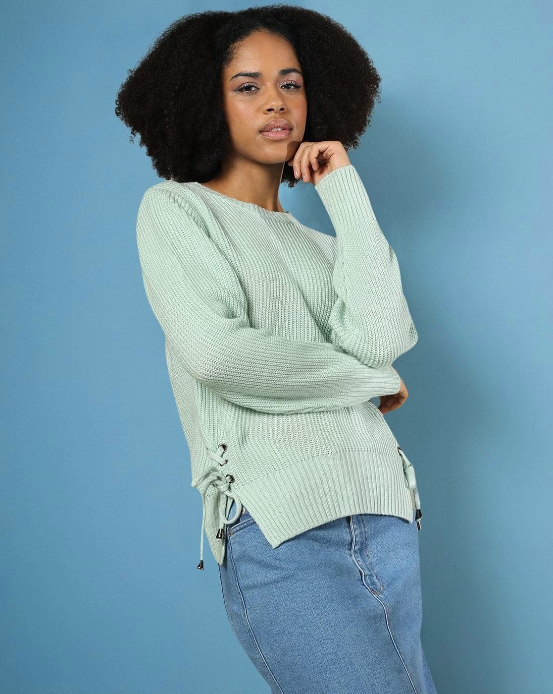 Buy Green1 Sweaters & Cardigans for Women by DNMX Online | Ajio.com