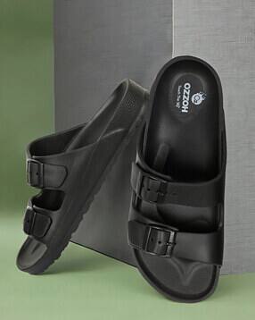 ozzoh Women Slip-On Slides with Buckle-Accent-picture-52