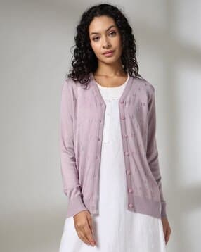 avaasa mix n' match Women Ribbed Cardigan-picture-18