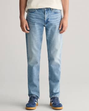 gant Heavily Washed Tapered Fit Jeans-picture-17