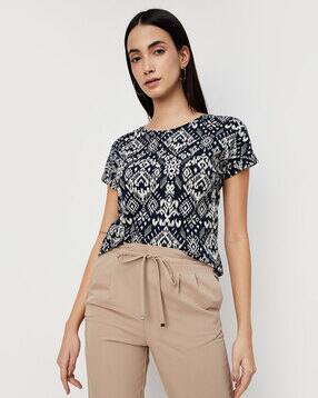 max Women Printed Regular Fit T-Shirt-picture-33