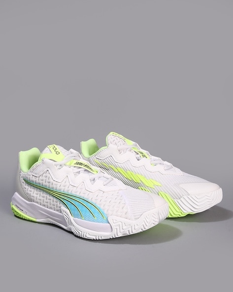 Buy Puma Nova Elite Lace Up Tennis Shoes White Color Men AJIO LUXE