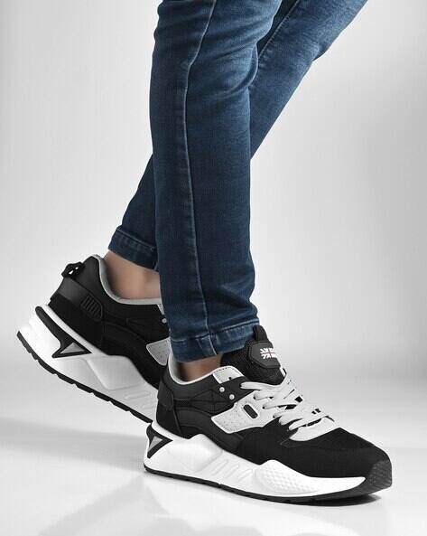 ARBUNORE Men Panelled Low-Top Lace-Up Shoes