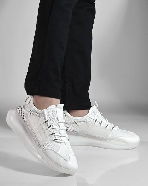 ARBUNORE Men Panelled Low-Top Lace-Up Shoes