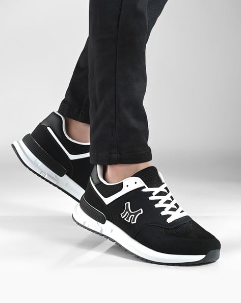 ARBUNORE Men Panelled Low-Top Lace-Up Shoes