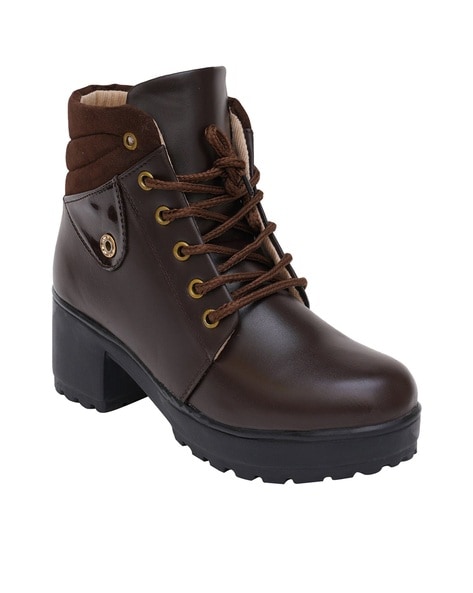 Brown colour boot shoes hotsell