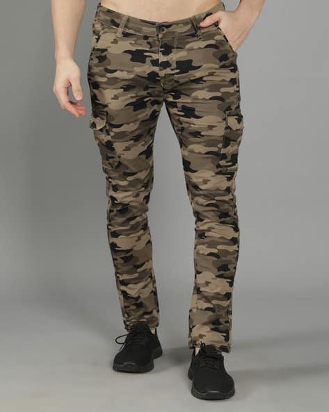 Buy Khaki Trousers Pants for Men by HENCE Online