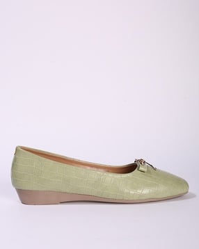 hi-attitude Women Croc-Embossed Slip-On Ballerinas-picture-38