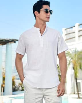 vida loca Men Slim Fit Short Kurta with Half-Sleeves-picture-11