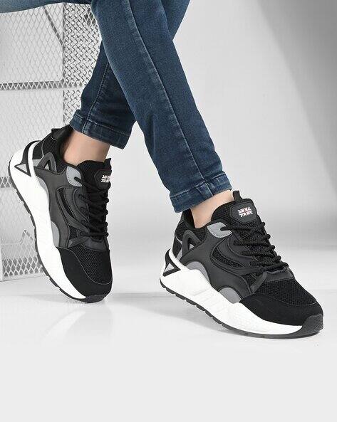 ARBUNORE Men Panelled Low-Top Lace-Up Shoes