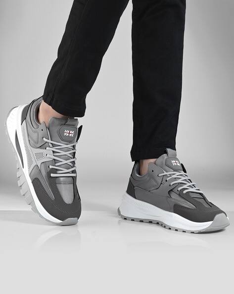 ARBUNORE Men Panelled Low-Top Lace-Up Shoes