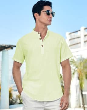 vida loca Men Slim Fit Short Kurta with Half-Sleeves-picture-12