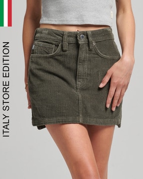 Superdry a-line midi cord skirt cheap