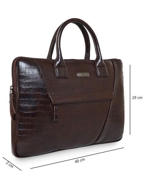 Louis philippe brown calabarian office bag