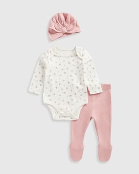 mothercare Infants Printed T-Shirt with Pants & Beanie-picture-49