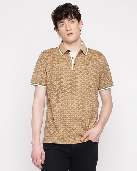 Michael kors polo mens brown online