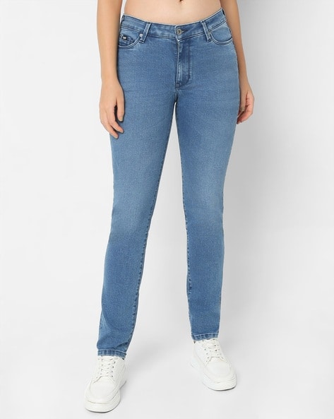 Women Lightly Washed Slim Fit Jeans