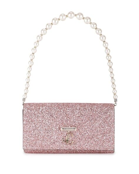 Buy Jimmy Choo Avenue Travel Wallet with Chain | Pink Color Women