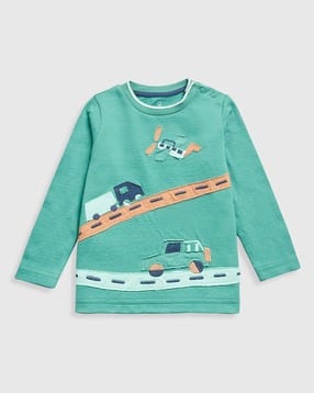 mothercare Boys Embroidered Relaxed Fit Crew-Neck T-Shirt-picture-45