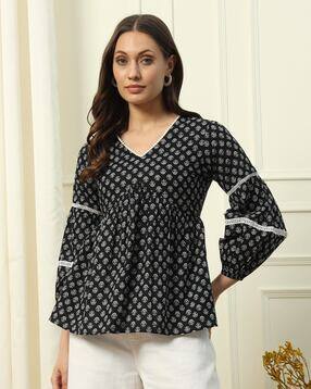 fiorra Women Printed Relaxed Fit Top-picture-20