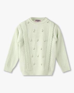 kg frendz Girls Knitted Round-Neck Sweatshirt-picture-52