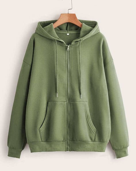 Buy Green Sweatshirt Hoodies for Women by Fery London Online