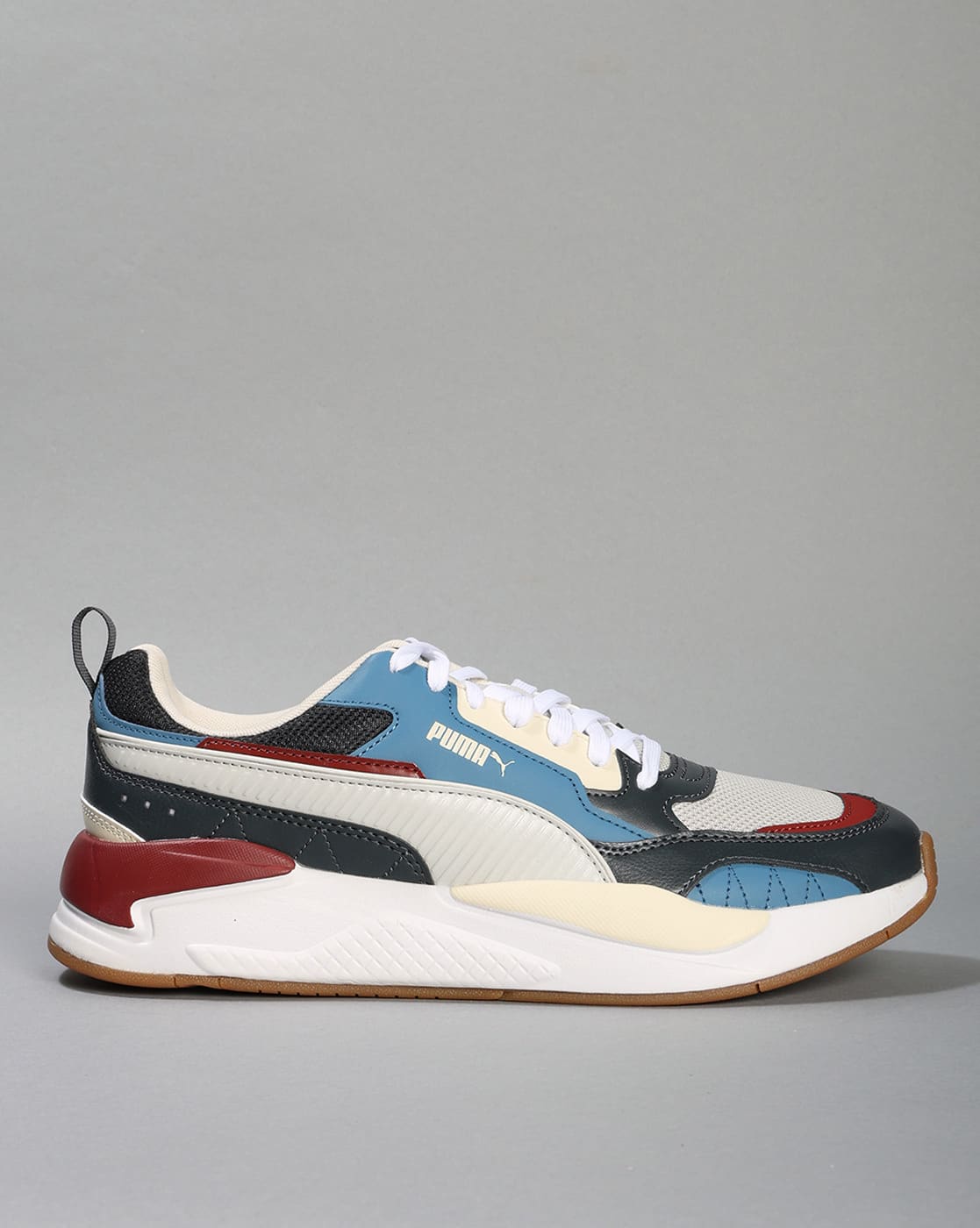 Buy Puma X-Ray 2 Square Strong Lace-Up Shoes | Grey Color